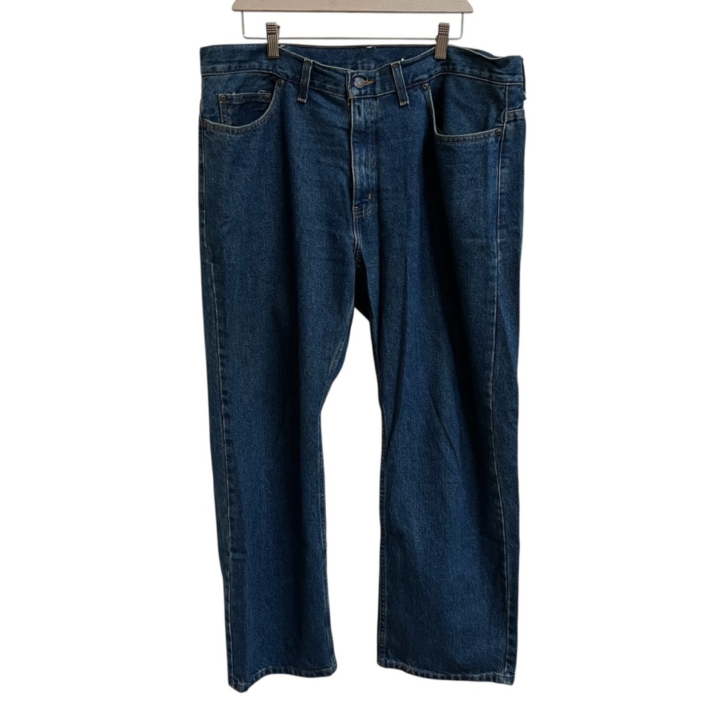 Faded Glory Men's Blue 100% Cotton Straight Relaxed Fit Denim Jeans, Size 38X30